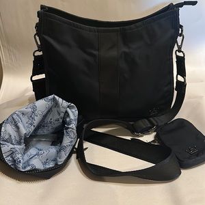 Oliver Thomas Crossbody with RFID blocked pocket.